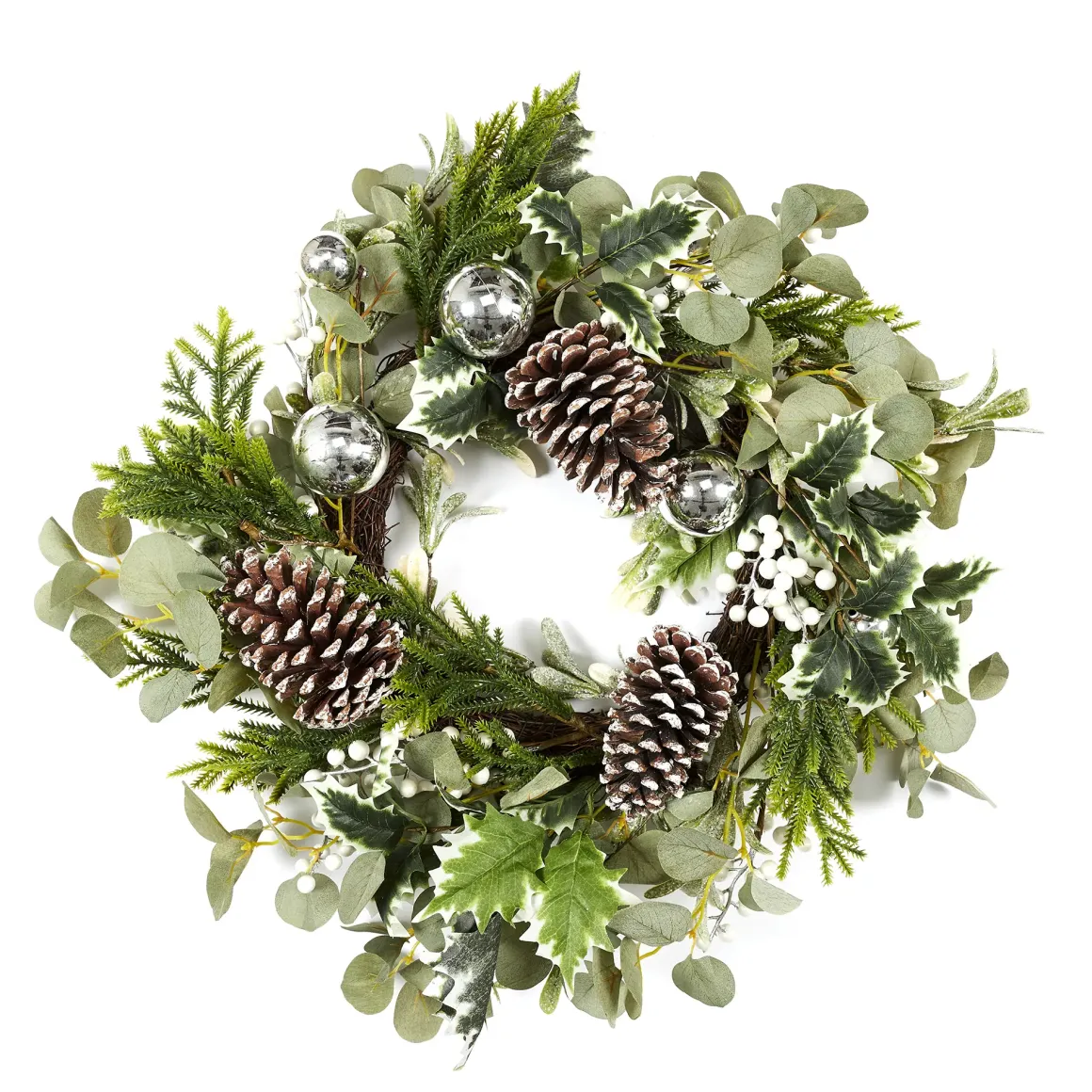 COURONNE DE NOEL GUI 55CM