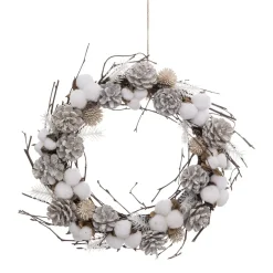 COURONNE LED BRANCHE COTON D.35CM