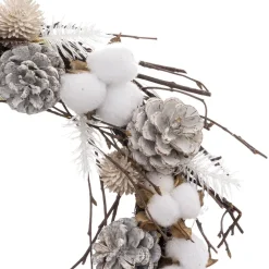 COURONNE LED BRANCHE COTON D.35CM