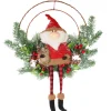 COURONNE PERE NOEL ASSIS 35X35CM