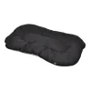COUSSIN FLOCON BICOLORE REVERSIBLE 117X72CM NOIR GRIS