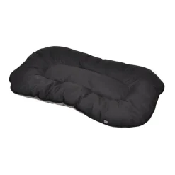 COUSSIN FLOCON BICOLORE REVERSIBLE 117X72CM NOIR GRIS