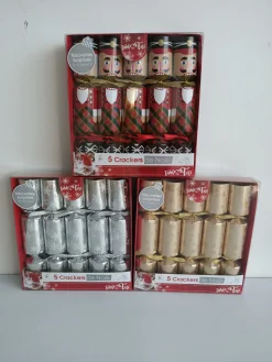 5 CRACKERS NOEL 23.5X4.5CM