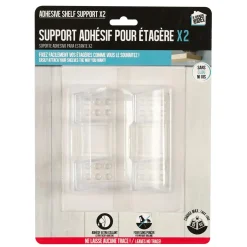 CROCHET ETAGERE AUTO ADHESIF 15KG X2 PIECES