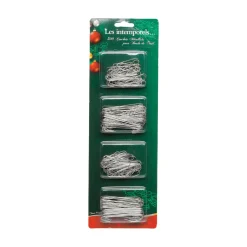 CROCHETS BOULE DE NOEL X300 PIECES METALISES