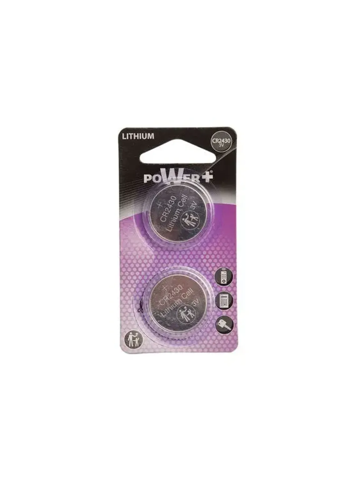 CR2430 2 PILES BOUTON LITHIUM