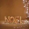 DECO NOEL BOIS 41LED A PILES D.44X3.5X15CM