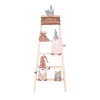 ECHELLE NOEL A POSER BOIS TONS NATURE H.47CM