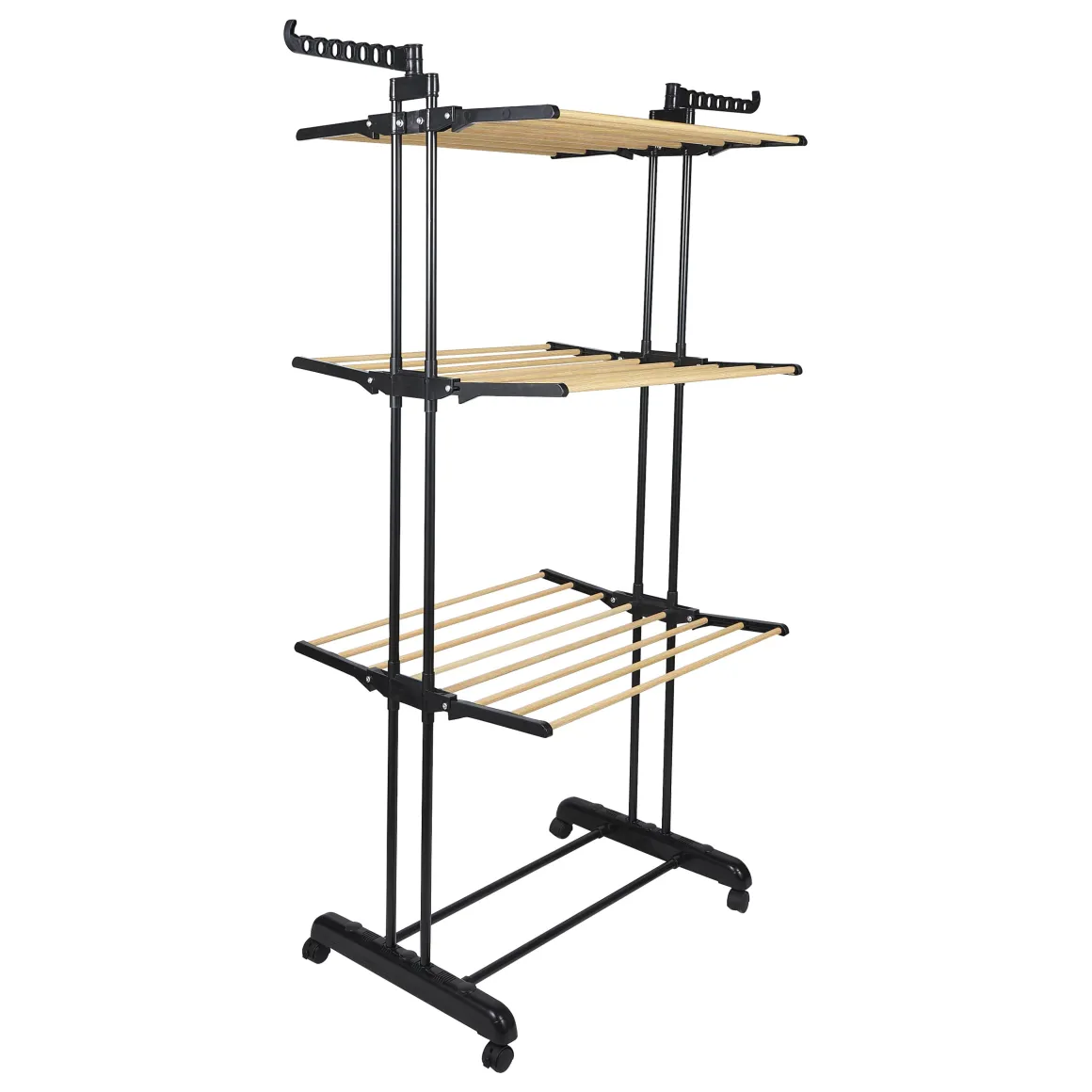 ETENDOIR EFFET BOIS 3 ETAGES 73X64X173CM