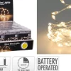 FIL ARGENT LUMIERES 198 LED PILES