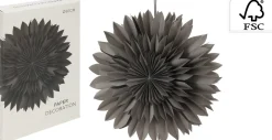 FLEUR ORIGAMI A SUSPENDRE GRIS