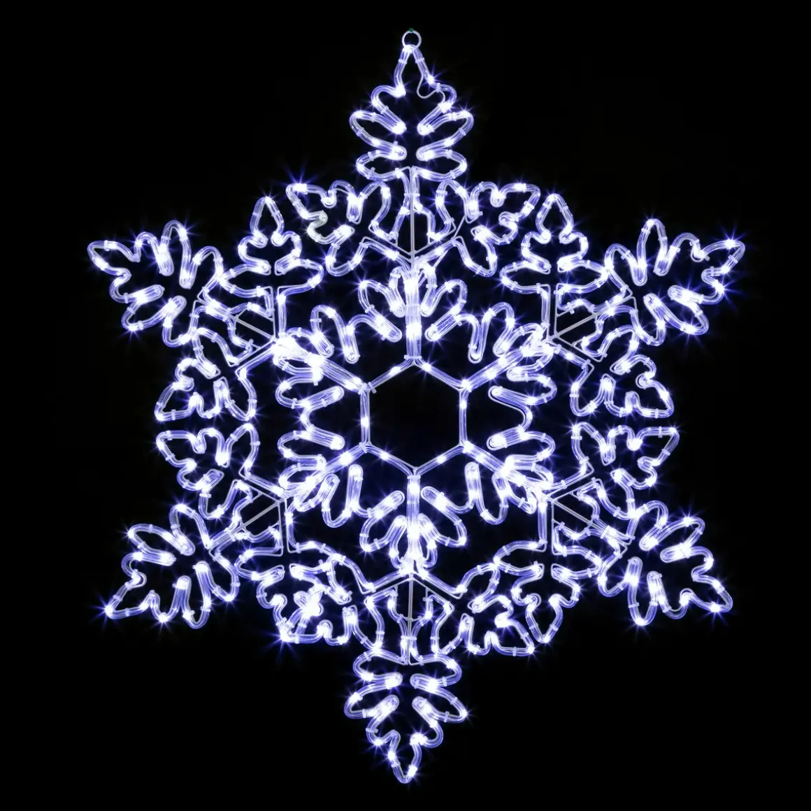 FLOCON LUMINEUX EXTERIEUR BLANC FROID 360 LED H.85CM