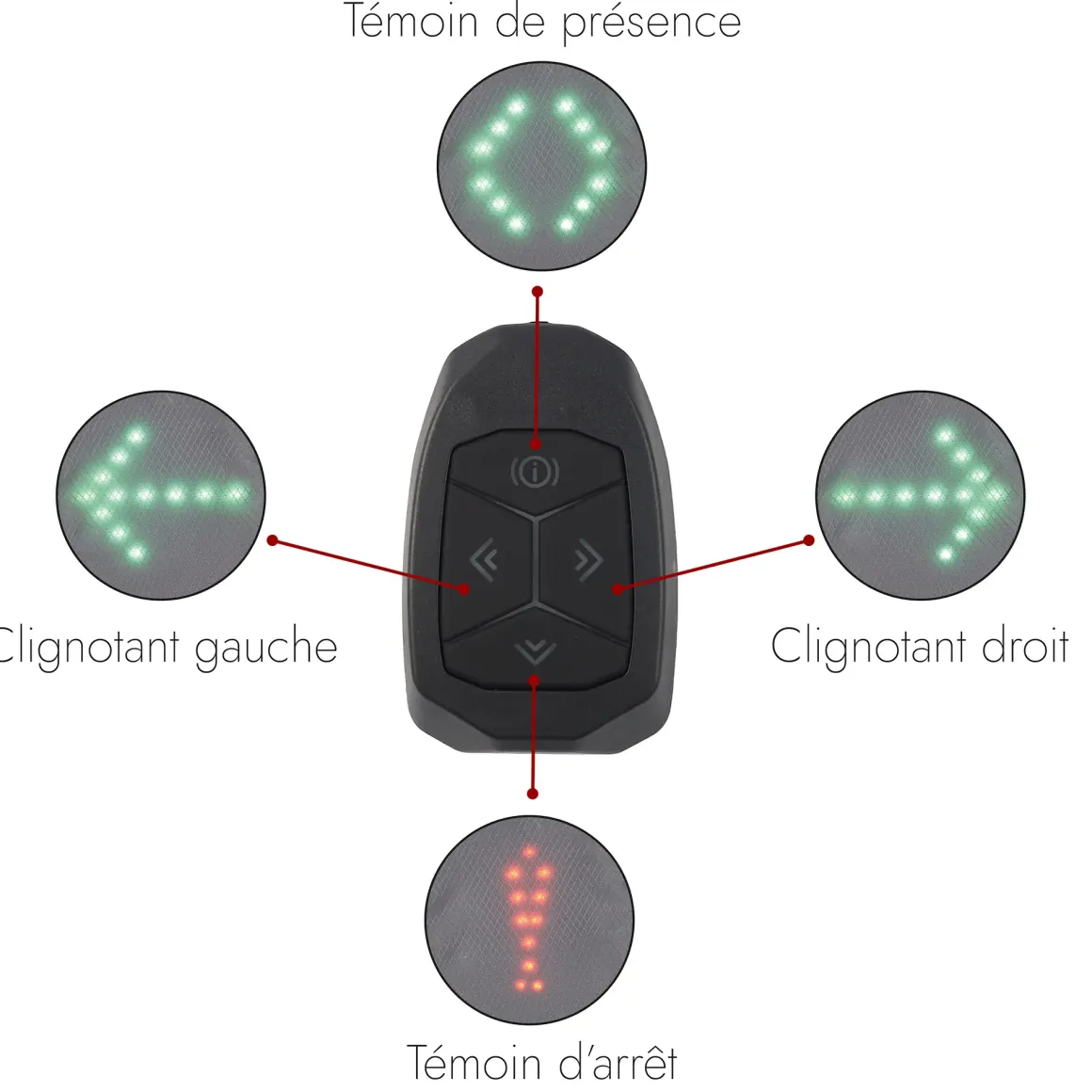 GILET CLIGNOTANT LED SANS FIL TELECOMMANDE