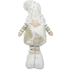 GNOME BLANC DORE DEBOUT 14X8X38CM