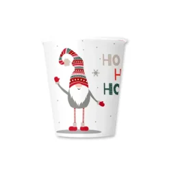 GOBELETS CARTON 25CL GREETING SEASON X6 PIECES