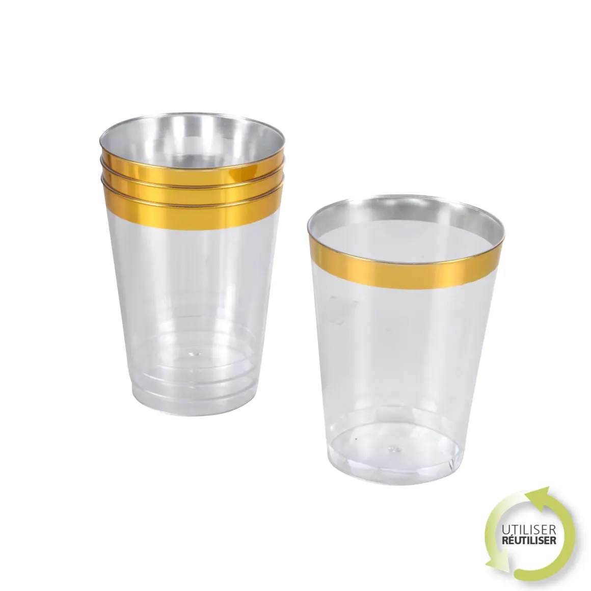 GOBELETS 30CL OR X6 PIECES