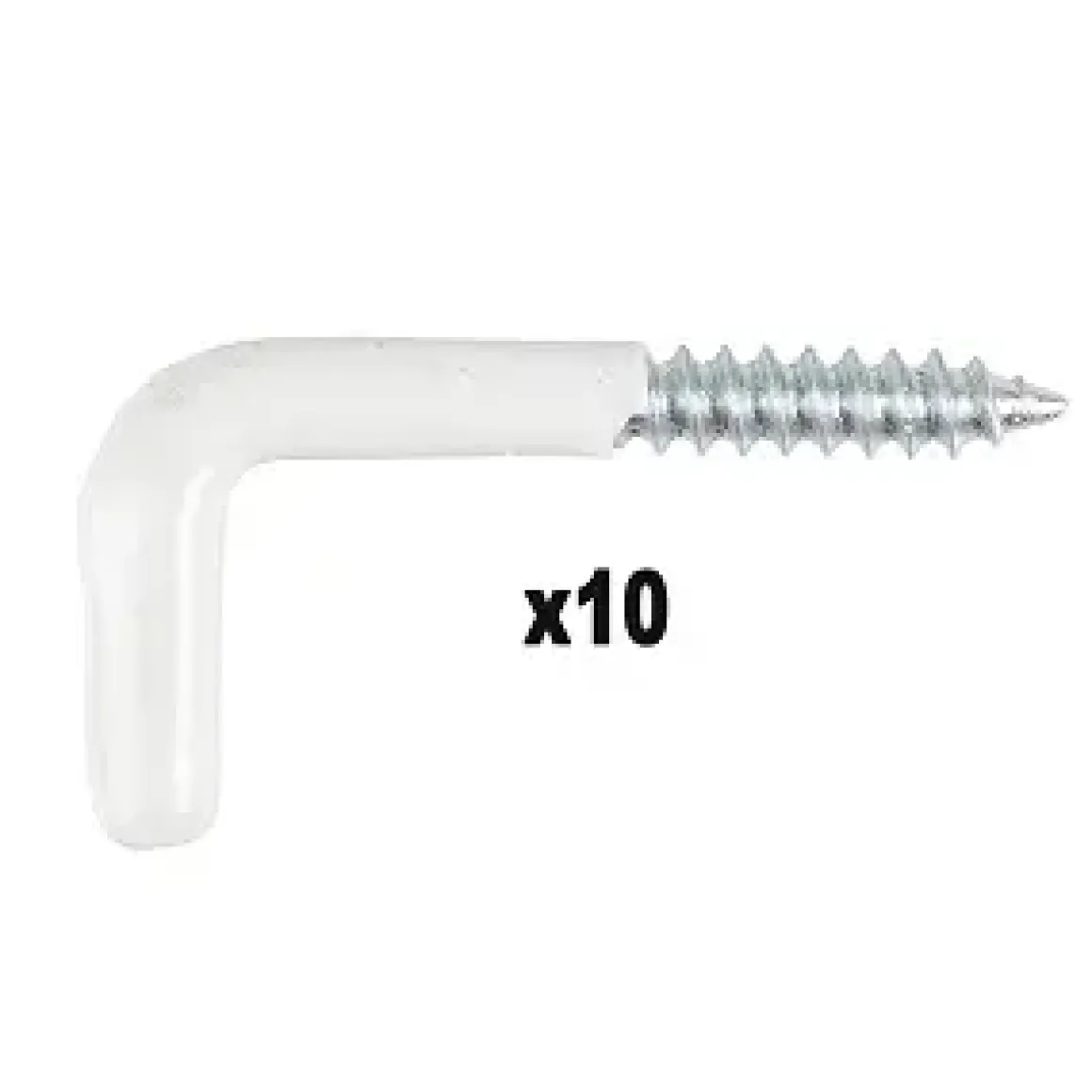 GOND A VIS PLASTIFIE BLANC 3X30MM 10PCS