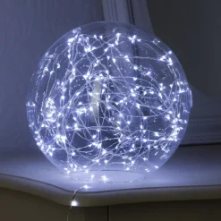 GUIRLANDE DECO INTERIEUR COPPER 40 LEDS A PILES BLANC FROID