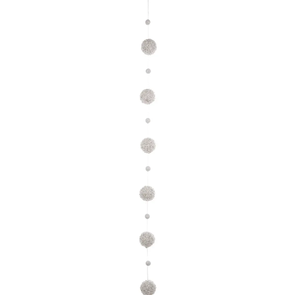 GUIRLANDE DE NOEL BOULE 6CM PAILLETTE 1.50M