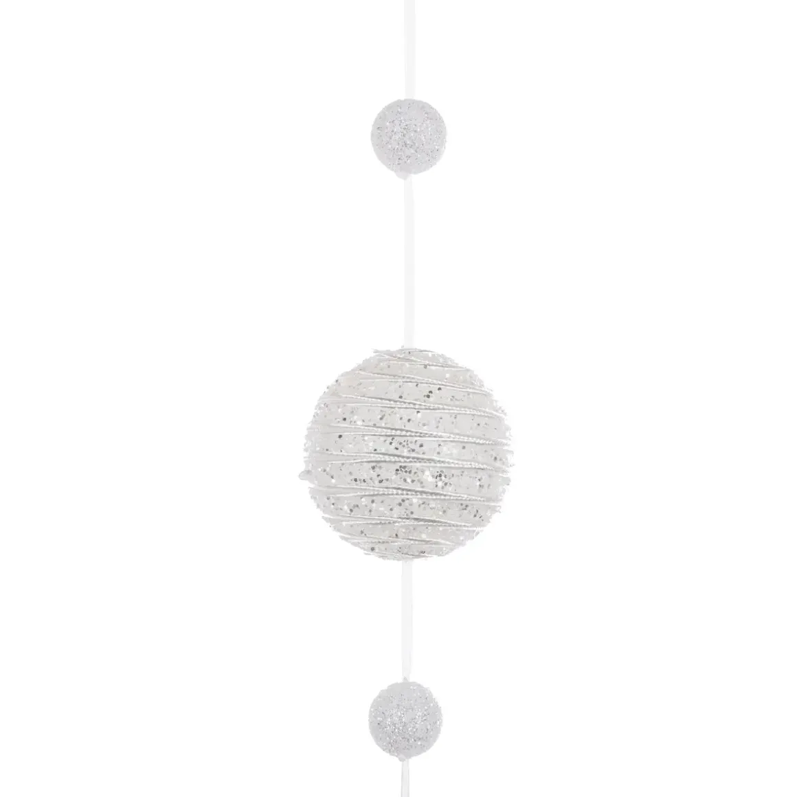 GUIRLANDE DE NOEL BOULE 6CM PAILLETTE 1.50M