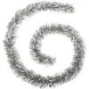 GUIRLANDE DE NOEL BRIN MIXTE 100X6X2M ARGENT BLANC