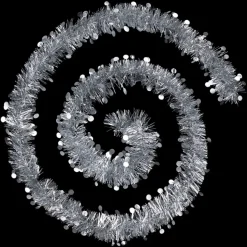 GUIRLANDE DE NOEL PASTILLE EMBOSSEE 100X4X2M ARGENT