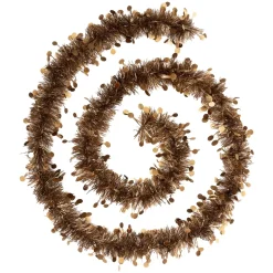 GUIRLANDE DE NOEL PASTILLE EMBOSSEE 100X4X2M BRONZE