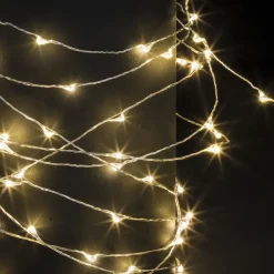 GUIRLANDE EXTERIEUR COPPER SOLAIRE 10M 100 LEDS BLANC CHAUD