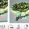GUIRLANDE MICRO CLUSTER 560 LED 11M ROUGE VERT BLANC CHD SEC