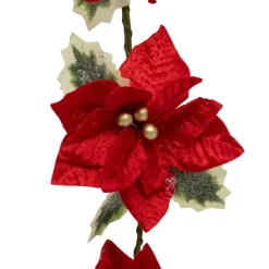 GUIRLANDE POINSETTIA 1.80M