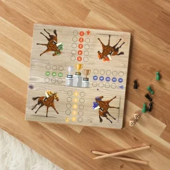 JEU PETITS CHEVAUX BOIS