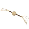 JOUET BALLE CORDE SUR BATONNET SONORE MATATABI 4X12CM