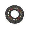 JOUET PNEU VINYLE SONORE D.13CM NOIR
