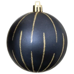 KIT 8 BOULES DE NOEL BLEU OR 8CM