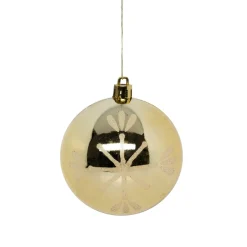 KIT 8 BOULES DE NOEL OR BLANC 8CM