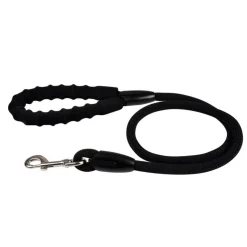 LAISSE CORDE AVEC POIGNEE 120X1.3CM ESSENTIEL NOIR