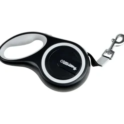 LAISSE RETRACTABLE MAX 50KG 8M TAILLE L BLANC NOIR
