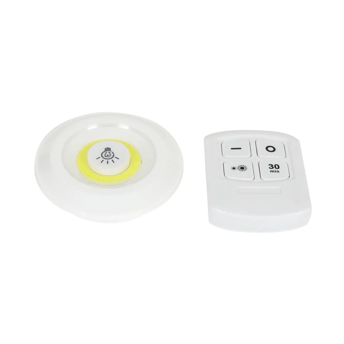 LAMPE LED COB A PRESSION X2 AVEC TELECOMMANDE