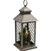 LANTERNE GRILLAGE 3 BOUGIES LEDS