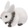 LAPIN COURONNE BRANCHE 14CM
