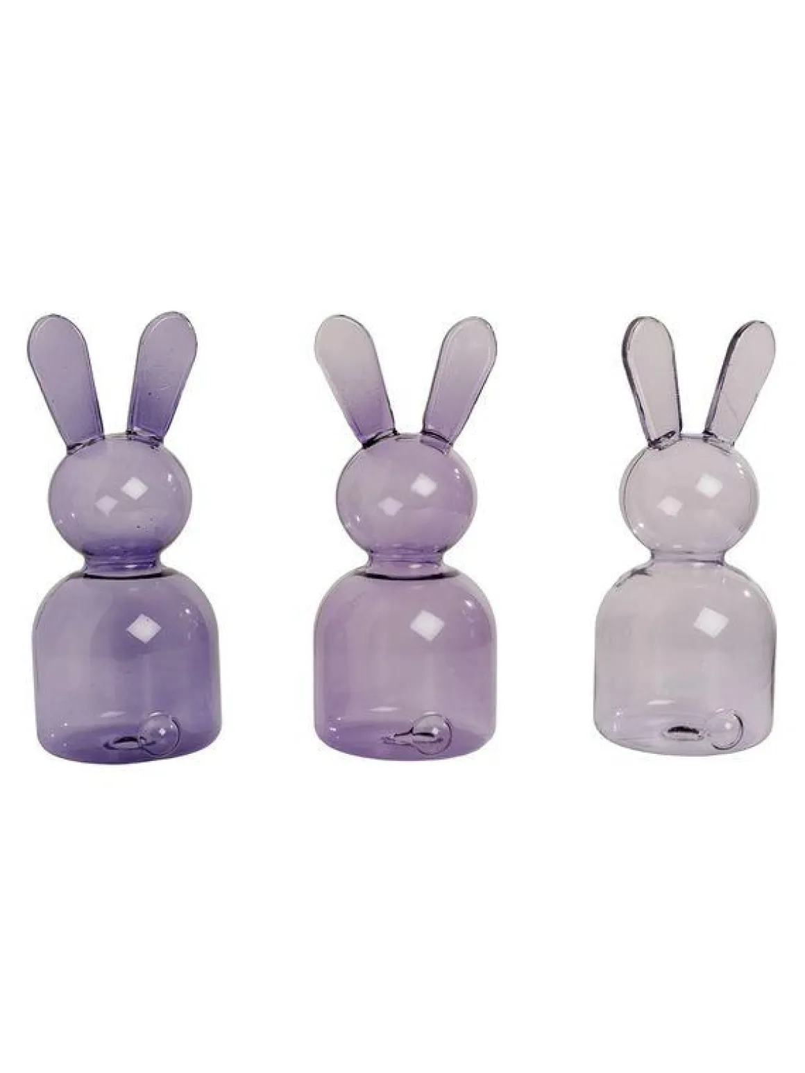 LAPIN EN VERRE D.8X8X17CM
