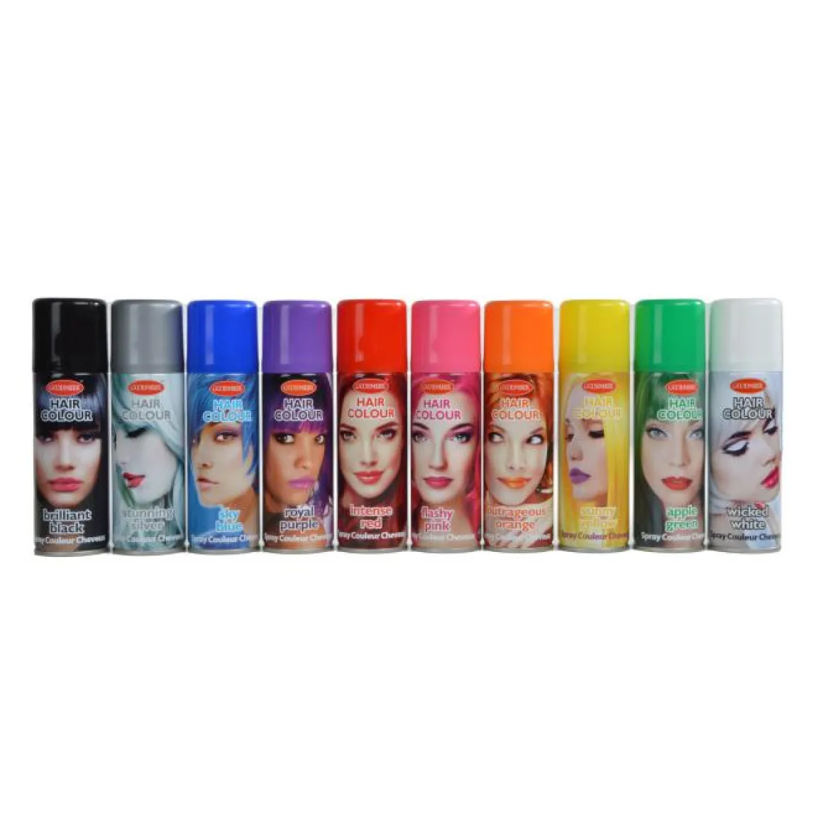 LAQUES A CHEVEUX ASSORTIES COULEURS 125 ML