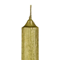 LOT 4 BOUGIES BATONS PAILLETEES OU TWIST 48G OR