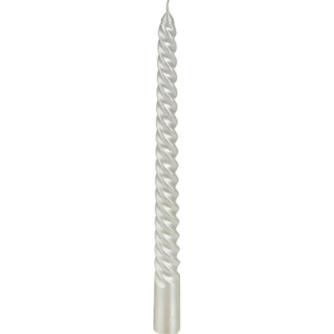 LOT 4 BOUGIES BATONS PAILLETEES OU TWIST 48G BLANC