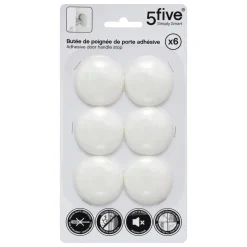 LOT 6 BUTEES POIGNEE DE PORTE BLANC