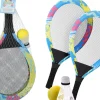 LOT 2 RAQUETTES AVEC BALLE DE TENNIS ET BADMINTON
