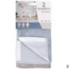 LOT2 SERPILLERES MICROFIBRE SCRATCH GREGE BLEU