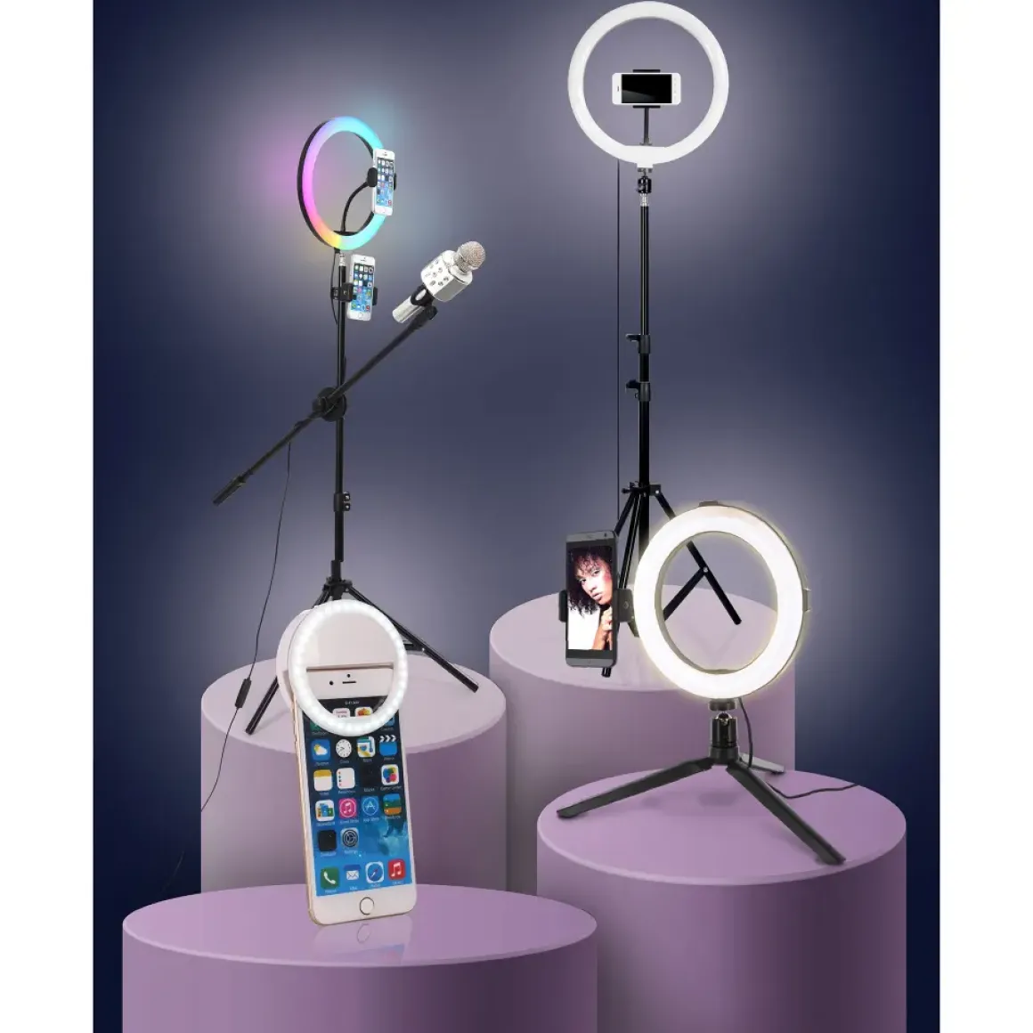LUMIERE LED TREPIED XXL PHOTO VIDEO KARAOKE