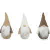 LUTIN NOEL TEXTILE TONS NATURELS H.22CM