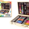 MALLETTE BOIS DESSIN PEINTURE 68 PIECES